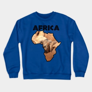 Africa Wildlife Continent Elephant Tug of War Crewneck Sweatshirt